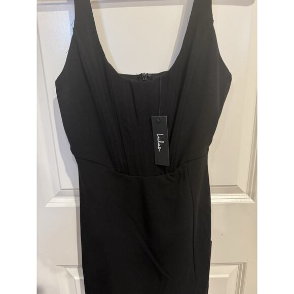 Lulu’s Black Corset Dress NWT Size Medium - Picture 1 of 11